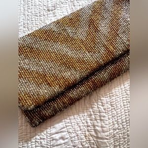 New Year’s party beaded chevron clutch